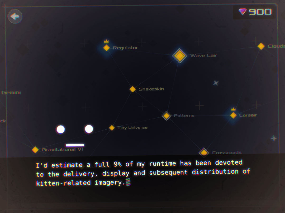 Pista al neon nel gioco di corse DATA WING